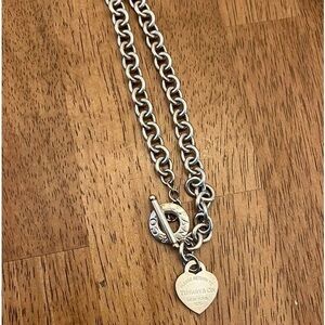 Tiffany and Co Heart tag Toggle necklace